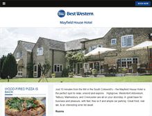 Tablet Screenshot of mayfieldhousehotel.co.uk